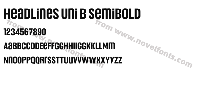 Headlines Uni B SemiboldPreview