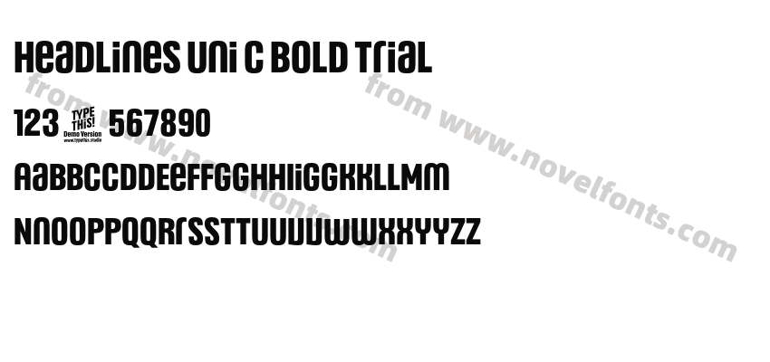 Headlines Uni C Bold TrialPreview