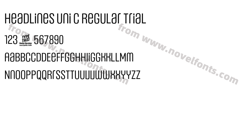 Headlines Uni C Regular TrialPreview
