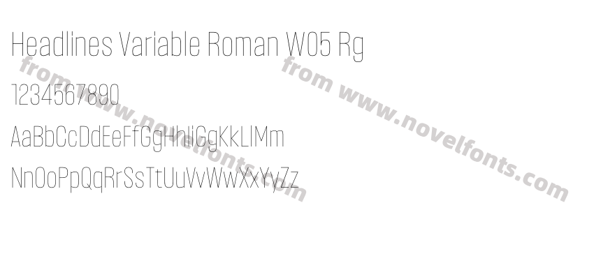 Headlines Variable Roman W05 RgPreview
