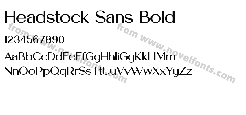 Headstock Sans BoldPreview