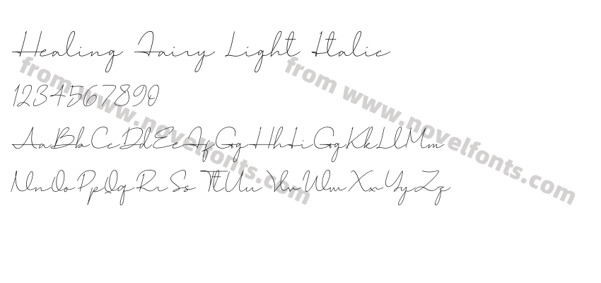 Healing Fairy Light ItalicPreview