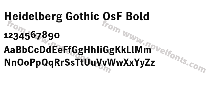 Heidelberg Gothic OsF BoldPreview