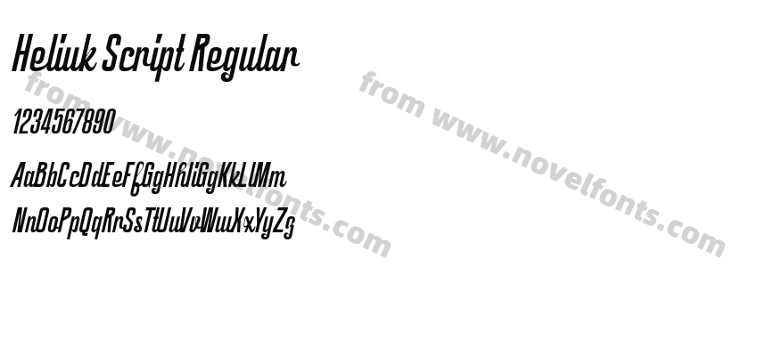 Heliuk Script RegularPreview