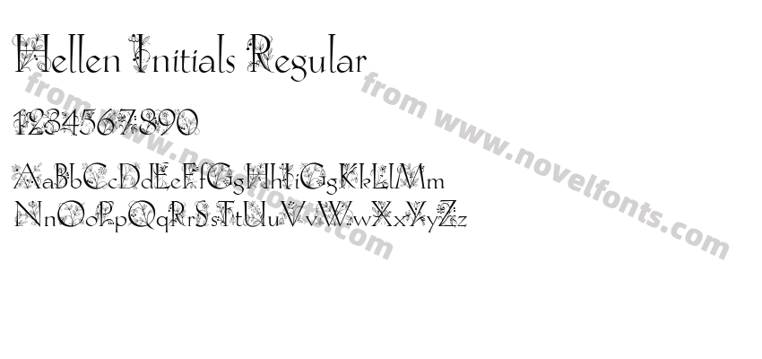 Hellen Initials RegularPreview