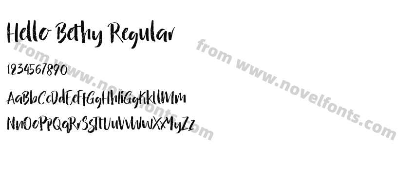 Hello Bethy RegularPreview
