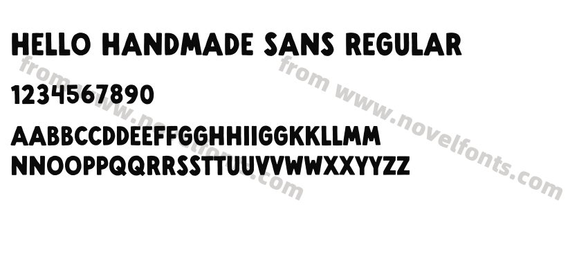 Hello Handmade Sans RegularPreview