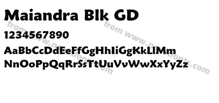 Maiandra Blk GDPreview