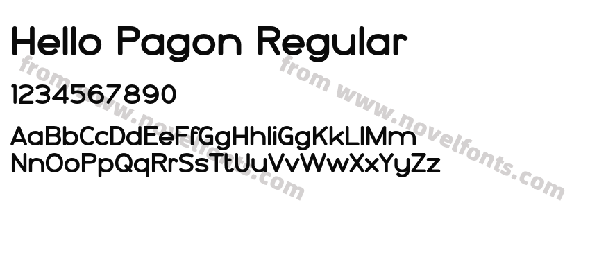 Hello Pagon RegularPreview