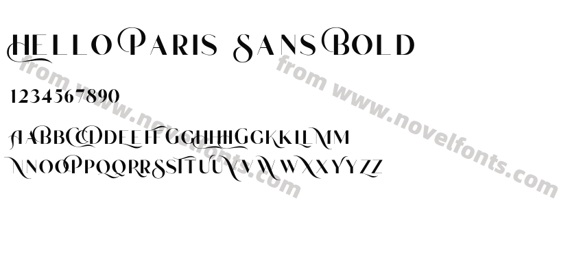 Hello Paris Sans BoldPreview