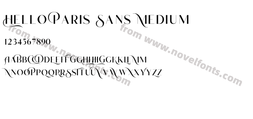 Hello Paris Sans MediumPreview