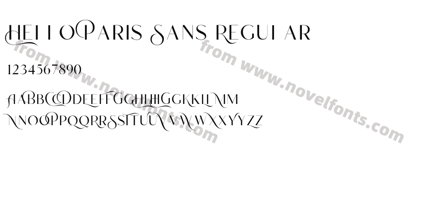 Hello Paris Sans RegularPreview