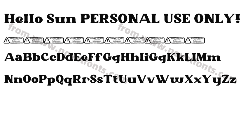 Hello Sun PERSONAL USE ONLY!Preview