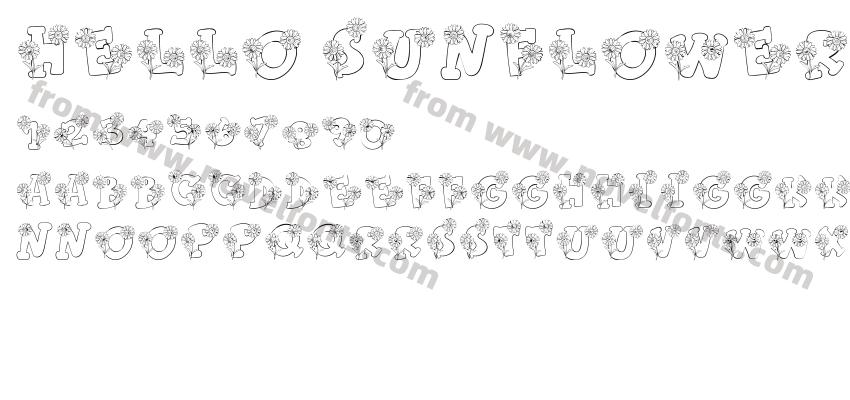 Hello Sunflower RegularPreview