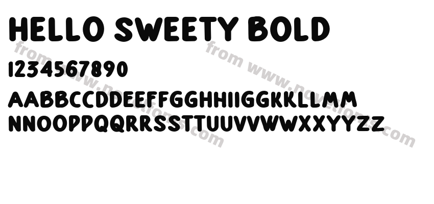 Hello Sweety BoldPreview