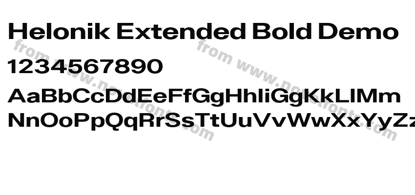 Helonik Extended Bold DemoPreview