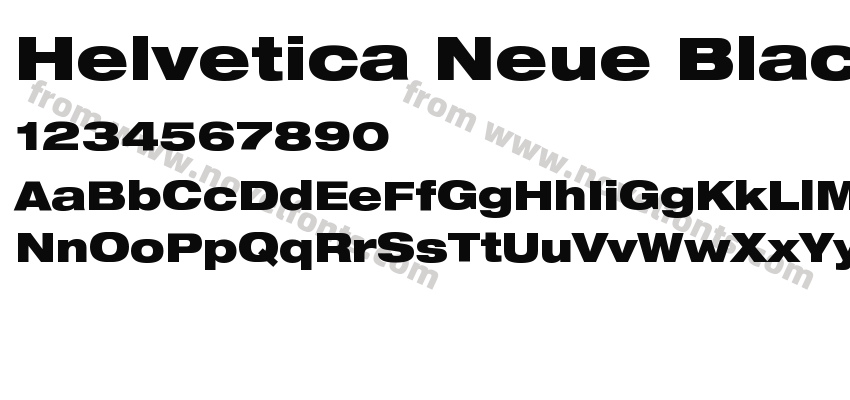 Helvetica Neue Black ExtPreview