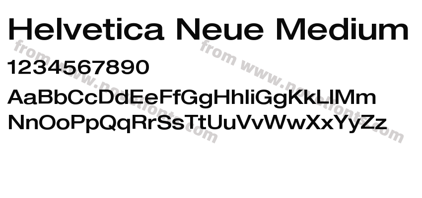 Helvetica Neue Medium ExtPreview
