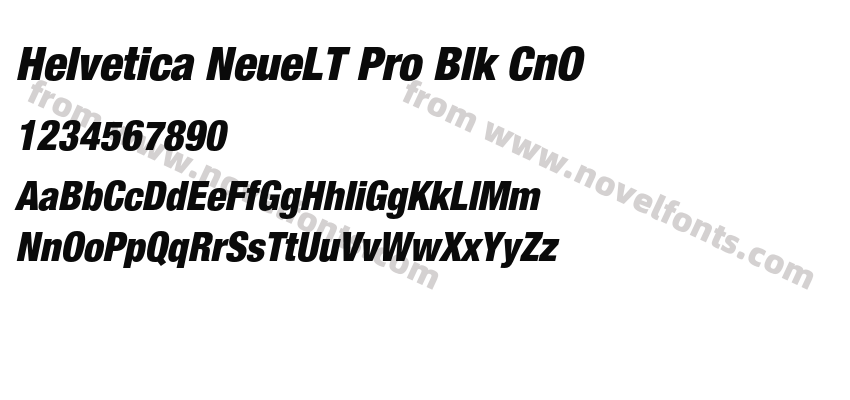 Helvetica NeueLT Pro Blk CnOPreview