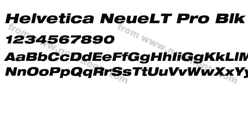 Helvetica NeueLT Pro Blk ExOPreview