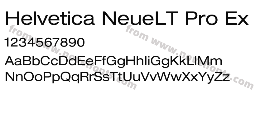 Helvetica NeueLT Pro ExPreview