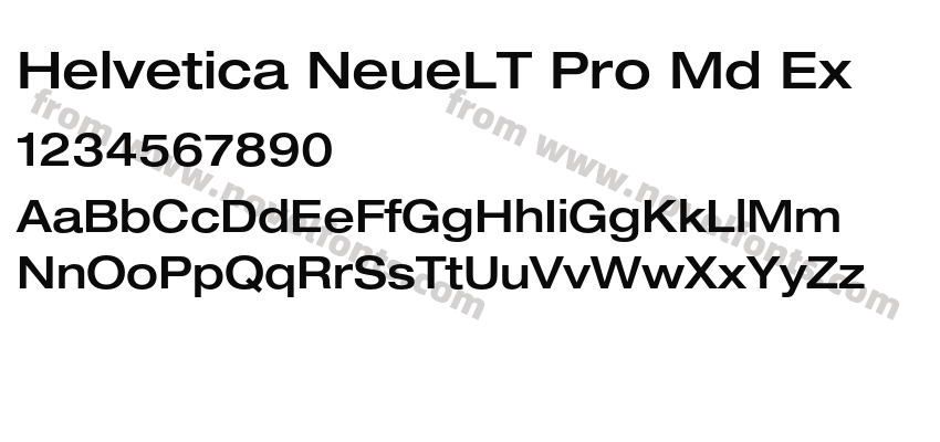 Helvetica NeueLT Pro Md ExPreview