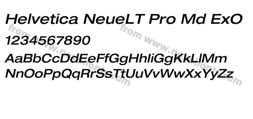 Helvetica NeueLT Pro Md ExOPreview
