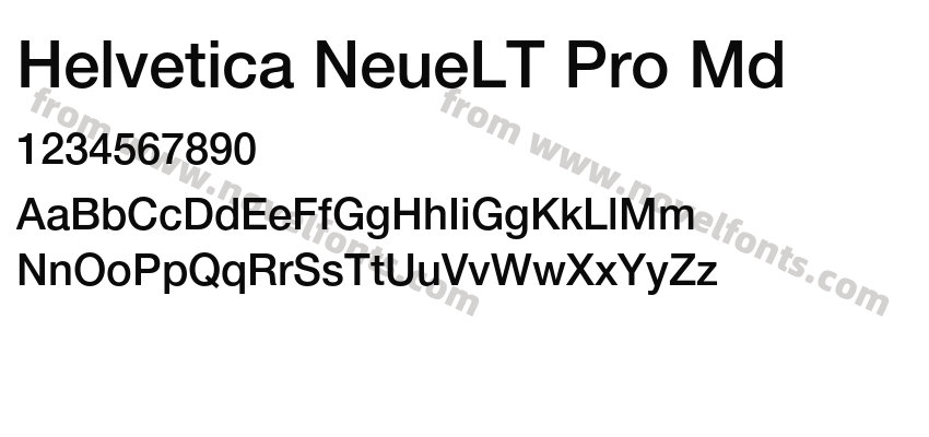 Helvetica NeueLT Pro MdPreview