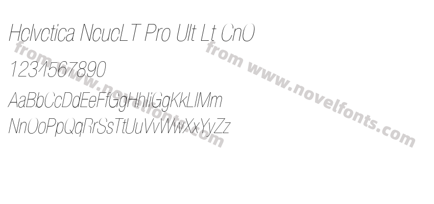 Helvetica NeueLT Pro Ult Lt CnOPreview