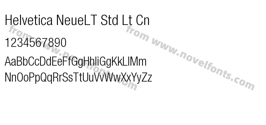 Helvetica NeueLT Std Lt CnPreview