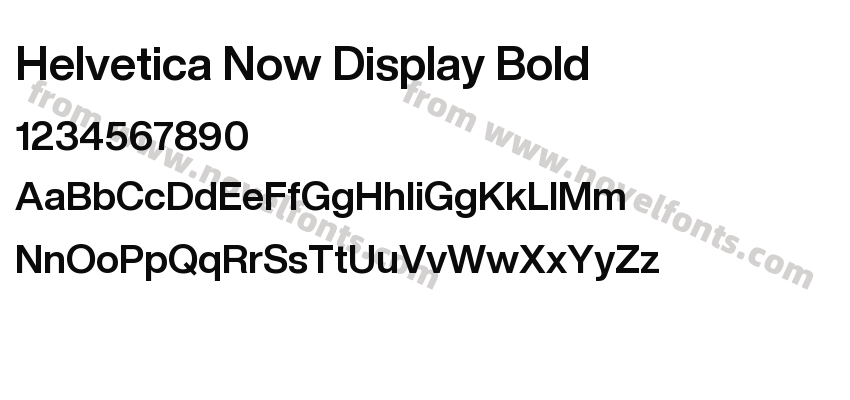 Helvetica Now Display BoldPreview