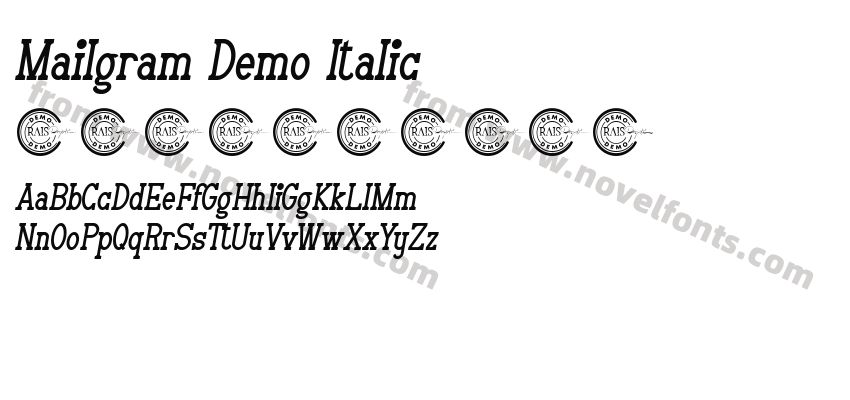 Mailgram Demo ItalicPreview