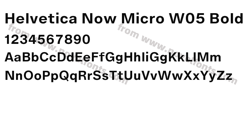 Helvetica Now Micro W05 BoldPreview