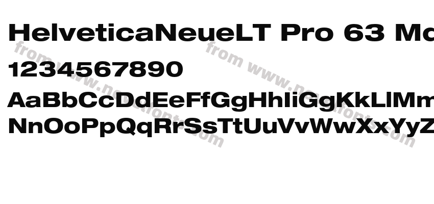 HelveticaNeueLT Pro 63 MdExPreview