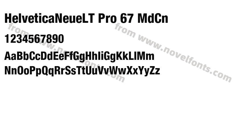HelveticaNeueLT Pro 67 MdCnPreview