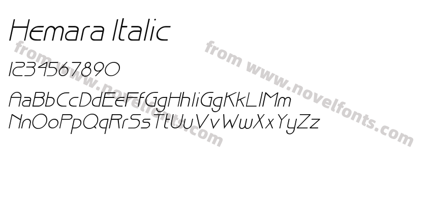 Hemara ItalicPreview