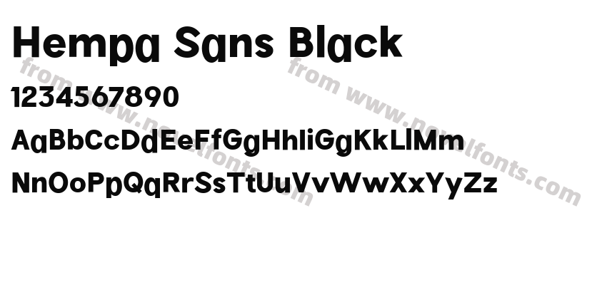 Hempa Sans BlackPreview
