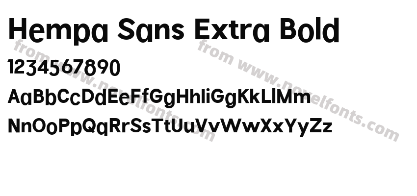 Hempa Sans Extra BoldPreview