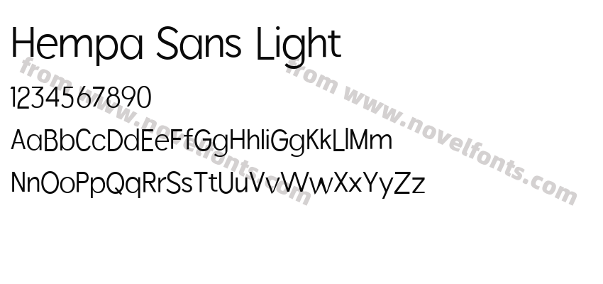 Hempa Sans LightPreview