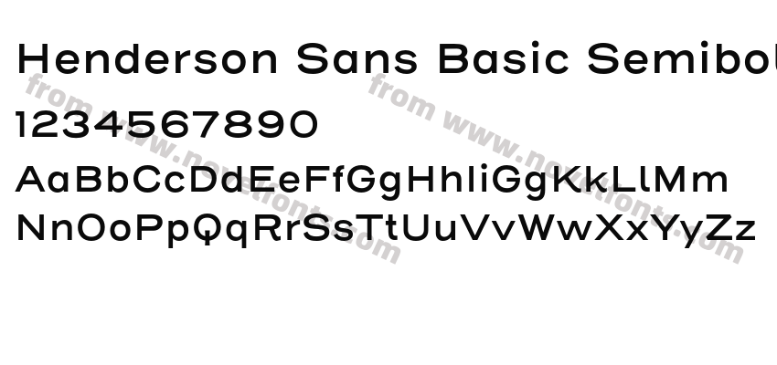 Henderson Sans Basic SemiboldPreview