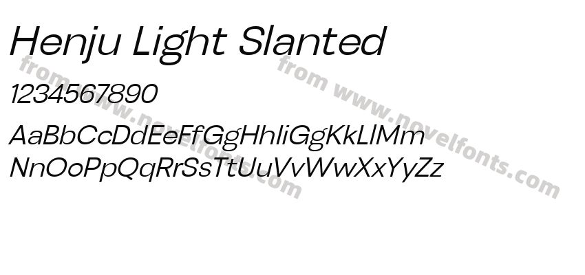 Henju Light SlantedPreview