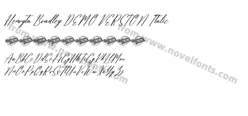 Henryta Bradley DEMO VERSION ItalicPreview