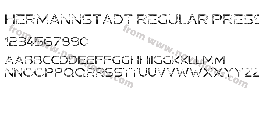Hermannstadt Regular PressPreview