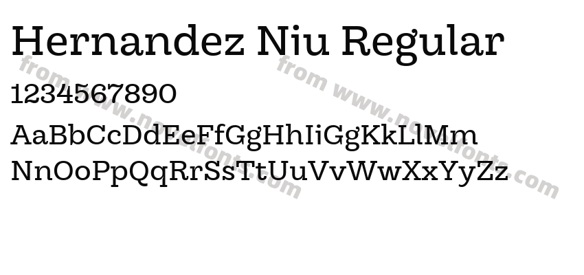 Hernandez Niu RegularPreview