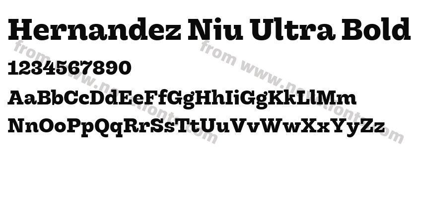Hernandez Niu Ultra BoldPreview