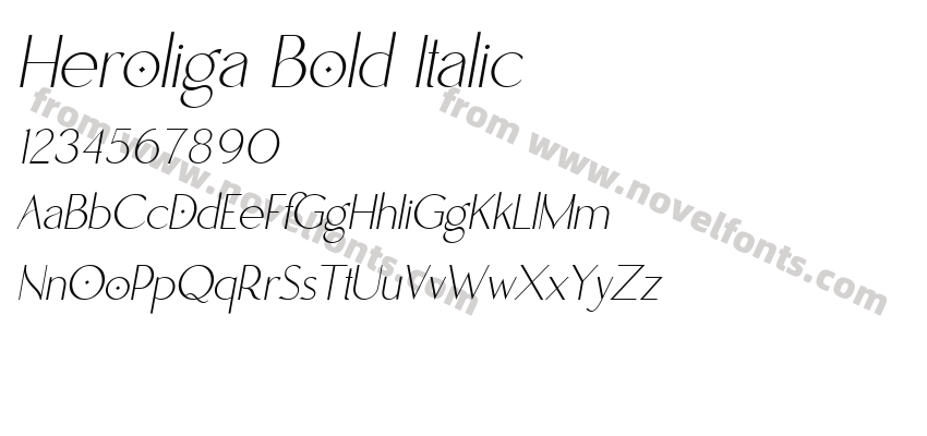 Heroliga Bold ItalicPreview