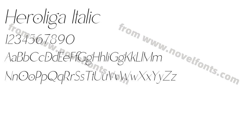 Heroliga ItalicPreview