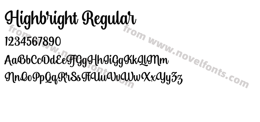 Highbright RegularPreview