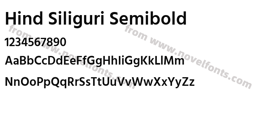 Hind Siliguri SemiboldPreview
