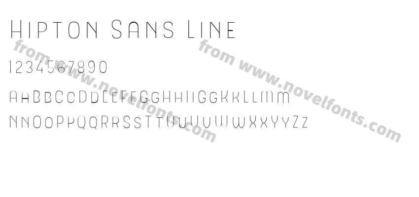 Hipton Sans LinePreview